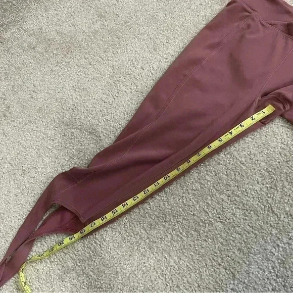 Free People Turnout Movement Leggings Ballet Core Tie Leg Criss Cross Mauve Med - Picture 10 of 15